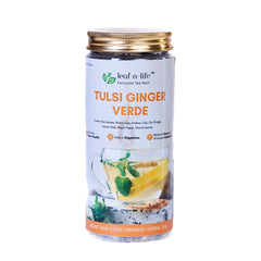 Tulsi Ginger Verde for Digestion – with Dry Ginger, Tulsi and Lemon Peel