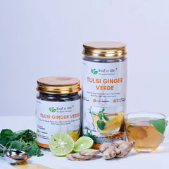Tulsi Ginger Verde for Digestion – with Dry Ginger, Tulsi and Lemon Peel