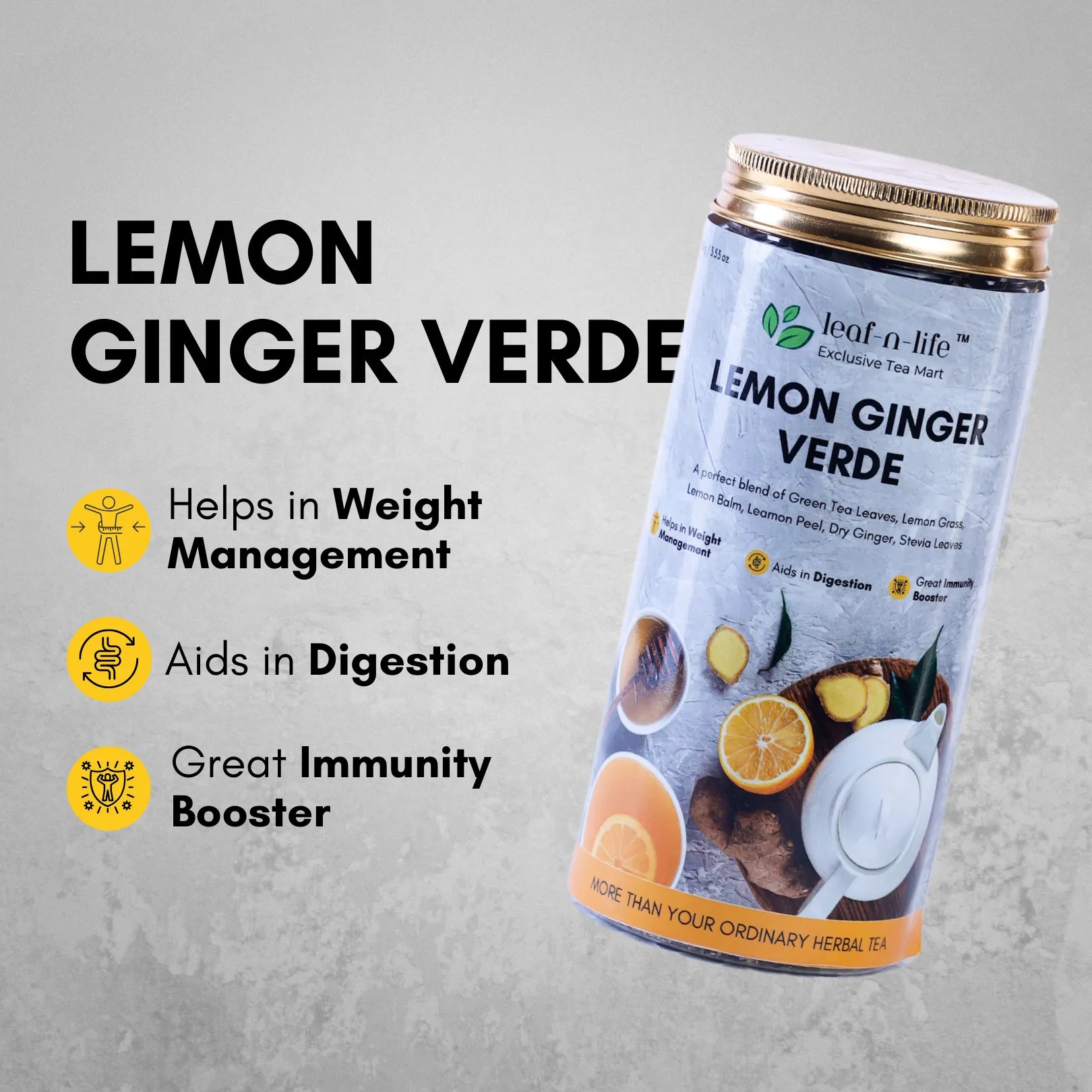 Lemon Ginger Verde – Detox & Digestion Support