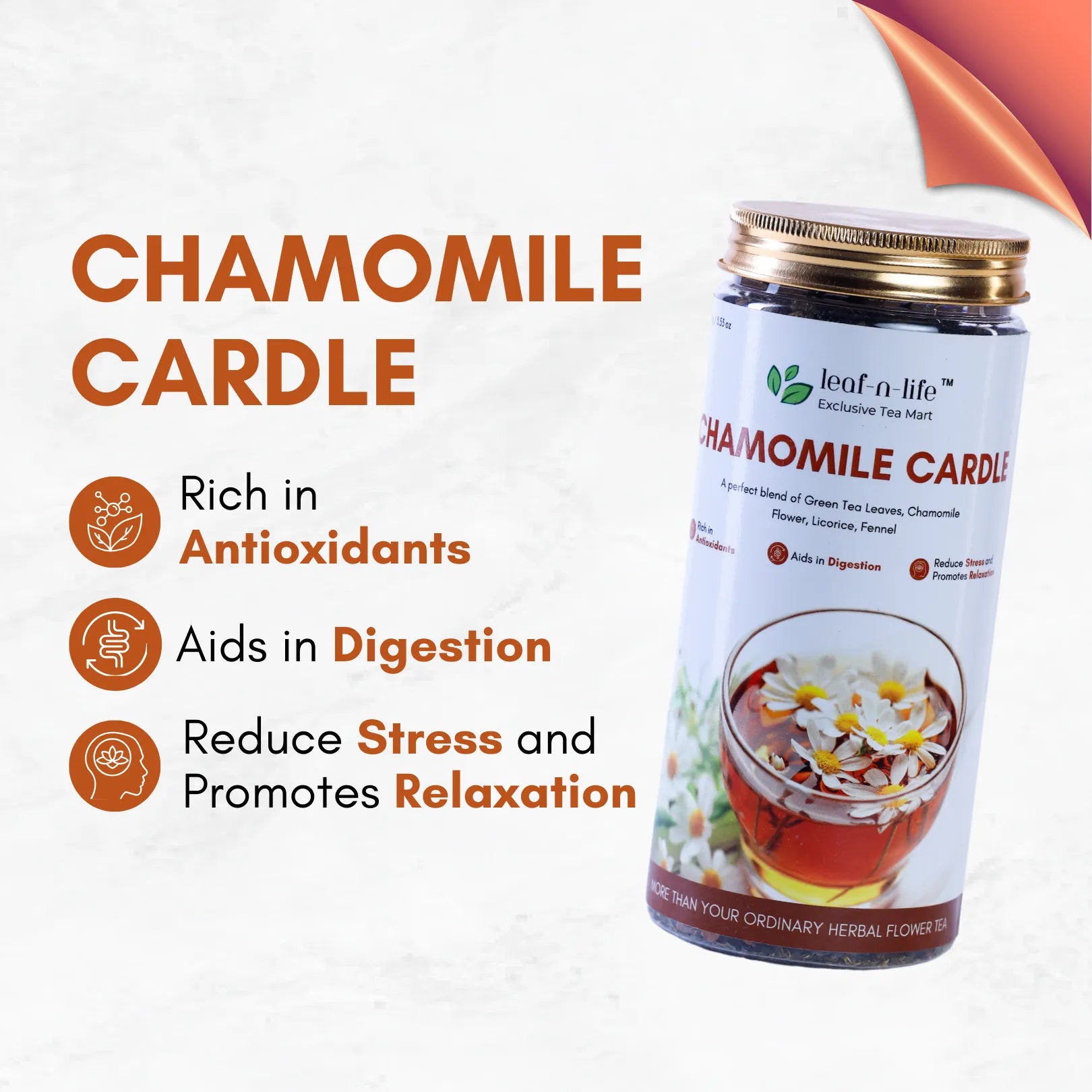 Chamomile Cardle – Chamomile Green Tea | Sleep & Anxiety Relief